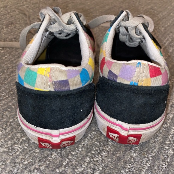 Kids Checkerboard Old Skool Vans 13 - Picture 5 of 10